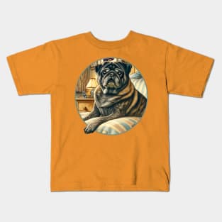 Brindle Pug Kids T-Shirt